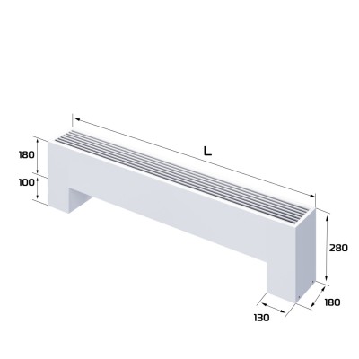 Конвектор напольный Royal Thermo STEP-180/180/1200-3-N-WT-LG-NA Конвектор напольный Royal Thermo STEP-180/180/1200-3-N-WT-LG-NA