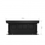 Конвектор внутрипольный Royal Thermo ATRIUM-110/250/800-DG-U-LB