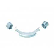 Фиксатор поворота трубы REHAU 32/90гр с кольцами, оцинк. сталь