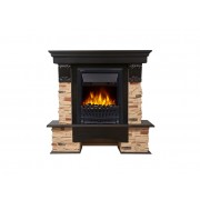 Портал Firelight Pietra Classic камень сланец натуральный, шпон темный дуб