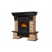 Портал Firelight Pietra Classic камень сланец натуральный, шпон темный дуб