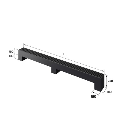 Конвектор напольный Royal Thermo STEP-130/180/2300-2-N-BL-LG-BL Конвектор напольный Royal Thermo STEP-130/180/2300-2-N-BL-LG-BL