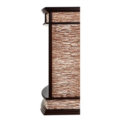 Каминокомплект: Очаг Electrolux EFP/P-2720RLS,портал Scala 25 сланец скалистый бурый,шпон тёмный дуб Каминокомплект: Очаг Electrolux EFP/P-2720RLS,портал Scala 25 сланец скалистый бурый,шпон тёмный дуб