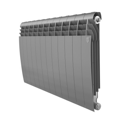 Радиатор биметаллический Royal Thermo BILINER B 500 Серебристый - 12 секц. Радиатор биметаллический Royal Thermo BILINER B 500 Серебристый - 12 секц.