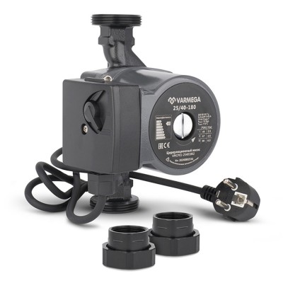 Насос циркуляционный VARMEGA 25-40-180 (с гайками) Насос циркуляционный VARMEGA 25-40-180 (с гайками)