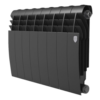 Радиатор биметаллический Royal Thermo BILINER B 350 Чёрный - 8 секц. Радиатор биметаллический Royal Thermo BILINER B 350 Чёрный - 8 секц.