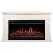 Каминокомплект: Очаг Royal Thermo Aurora RTFP/P-AR40LS, портал California 42/40/36, молочный