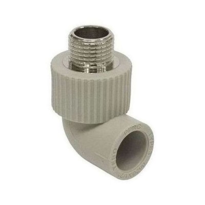 Угольник TEBO сер. PP-R комб. 25x1/2 НР (20/120), арт. 031030606 Угольник TEBO сер. PP-R комб. 25x1/2 НР (20/120), арт. 031030606