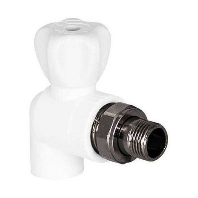 Кран шаровой TEBO сер. PP-R для радиаторов 20x1/2quot; угловой (10/60), арт. 031060211 Кран шаровой TEBO сер. PP-R для радиаторов 20x1/2quot; угловой (10/60), арт. 031060211