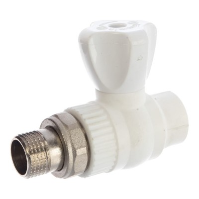 Кран Lammin шаровый PPR радиат. прям. 20 х 1/2quot; PREMIUM 50/10 белый Кран Lammin шаровый PPR радиат. прям. 20 х 1/2quot; PREMIUM 50/10 белый