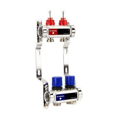 Группа коллекторная с расходомерами VARMEGA VM15102 ВР 1quot;, на 2 контура 3/4quot; EK, нерж. сталь Группа коллекторная с расходомерами VARMEGA VM15102 ВР 1quot;, на 2 контура 3/4quot; EK, нерж. сталь