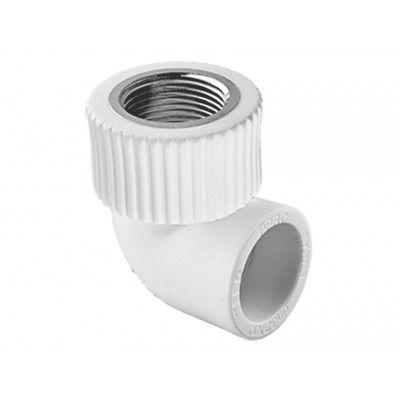 Угольник TEBO бел. PP-R комб. 32х3/4quot; ВР (20/80), арт. 030030410 Угольник TEBO бел. PP-R комб. 32х3/4quot; ВР (20/80), арт. 030030410