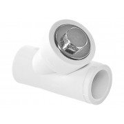 Фильтр TEBO бел. PP-R 20 45 град. сетчатый вн./вн. (20/100), арт. 030070101