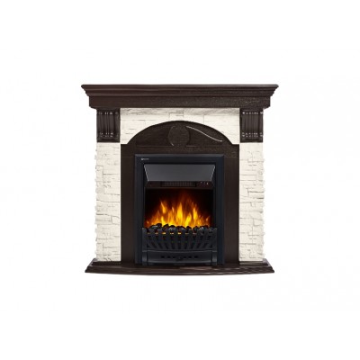 Портал Firelight Torre Classic камень белый, шпон венге Портал Firelight Torre Classic камень белый, шпон венге