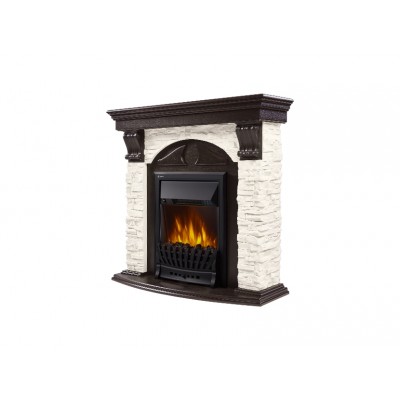 Портал Firelight Torre Classic камень белый, шпон венге Портал Firelight Torre Classic камень белый, шпон венге