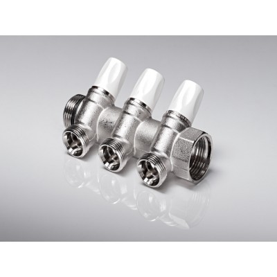 Распределительный коллектор G1 3 отвода G 3/4 Распределительный коллектор G1 3 отвода G 3/4