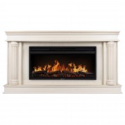 Каминокомплект: Очаг Electrolux EFP/P-4220LS, портал Olympia 42/40/36, сл. кость с зол. патиной