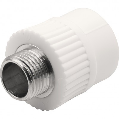Муфта THERMOLIGHT комбинированная PP-R НР 25х1/2quot; белый (15/165) Муфта THERMOLIGHT комбинированная PP-R НР 25х1/2quot; белый (15/165)