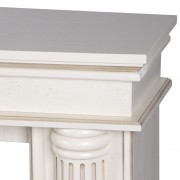 Каминокомплект: Очаг Electrolux EFP/P-4220LS, портал Olympia 42/40/36, сл. кость с зол. патиной