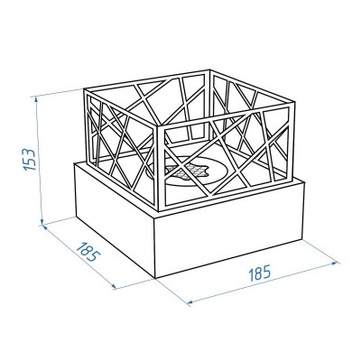 Биокамин Firelight BFP-T185BFB Bonfire Black Биокамин Firelight BFP-T185BFB Bonfire Black