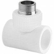 Тройник TEBO бел. PP-R комб. 32х1/2quot; НР (10/60), арт. 030043406