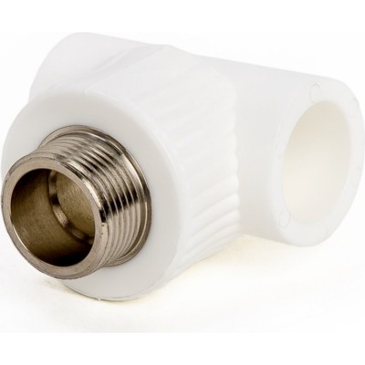 Тройник Lammin PPR комбин. НР 32 х 1/2quot; 50/10 белый Тройник Lammin PPR комбин. НР 32 х 1/2quot; 50/10 белый