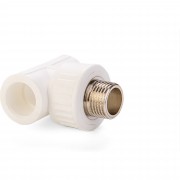 Тройник Lammin PPR комбин. НР 32 х 1/2quot; 50/10 белый