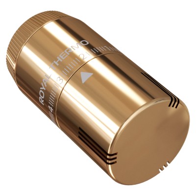 Термоголовка жидкостная Royal Thermo Design М30х1,5 (золото) Термоголовка жидкостная Royal Thermo Design М30х1,5 (золото)