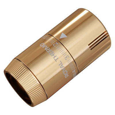 Термоголовка жидкостная Royal Thermo Design М30х1,5 (золото) Термоголовка жидкостная Royal Thermo Design М30х1,5 (золото)