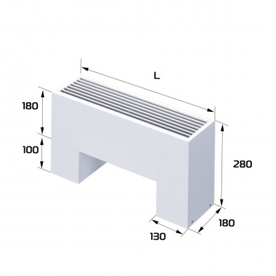 Конвектор напольный Royal Thermo STEP-180/180/700-3-N-WT-LG-NA Конвектор напольный Royal Thermo STEP-180/180/700-3-N-WT-LG-NA