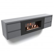 Тумба с биокамином Firelight BFP/P-1700 lux графит