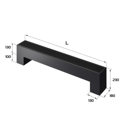 Конвектор напольный Royal Thermo STEP-130/180/1400-2-N-BL-LG-BL Конвектор напольный Royal Thermo STEP-130/180/1400-2-N-BL-LG-BL