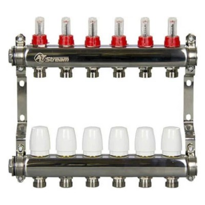 Группа коллекторная ALTSTREAM с расходомерами, сталь 1quot;х11х3/4quot; Группа коллекторная ALTSTREAM с расходомерами, сталь 1quot;х11х3/4quot;