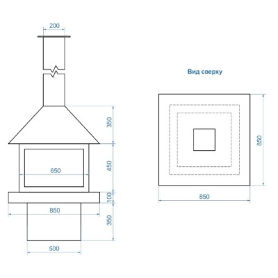Биокамин Royal Thermo RTBFP-F850I Island Биокамин Royal Thermo RTBFP-F850I Island