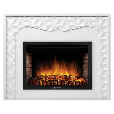 Каминокомплект: Очаг Electrolux EFP/P-3320RLS, портал Vivo 30 белый Каминокомплект: Очаг Electrolux EFP/P-3320RLS, портал Vivo 30 белый