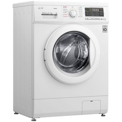 Стиральная машина LG F1296CDS0 85x60x44см Класс: A+ загр.фронтальная макс.:6кг белый 1200 об/мин, с СУШКОЙ, дисплей Стиральная машина LG F1296CDS0 85x60x44см Класс: A+ загр.фронтальная макс.:6кг белый 1200 об/мин, с СУШКОЙ, дисплей