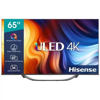 65" Телевизор Hisense 65U7KQ черный 3840x2160, 4K Ultra HD, 120 Гц, Wi-Fi, Smart TV, VIDAA 65" Телевизор Hisense 65U7KQ черный 3840x2160, 4K Ultra HD, 120 Гц, Wi-Fi, Smart TV, VIDAA