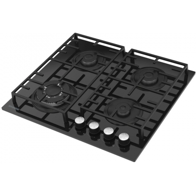 Варочная поверхность газовая Hyundai HHG 6438 BG черный Варочная поверхность газовая Hyundai HHG 6438 BG черный