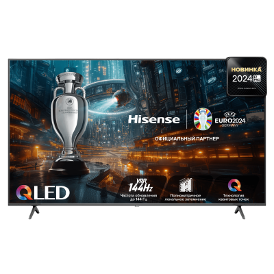 65" Телевизор Hisense 65E7NQ PRO черный QLED 3840x2160, 4K Ultra HD, 144 Гц, Wi-Fi, Smart TV, VIDAA 65" Телевизор Hisense 65E7NQ PRO черный QLED 3840x2160, 4K Ultra HD, 144 Гц, Wi-Fi, Smart TV, VIDAA