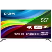 50" Телевизор Digma DM-LED50UQB31 черный 3840x2160, 4K Ultra HD, 60 Гц, Wi-Fi, Smart TV