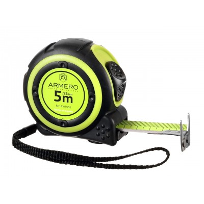 Рулетка A101/252 с 2 блокировками, 5м/25 мм Рулетка A101/252 с 2 блокировками, 5м/25 мм