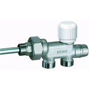 Терморег. узел нижнего подкл. (для 2-х систем) отводы М24х19, к радиатору 1/2"