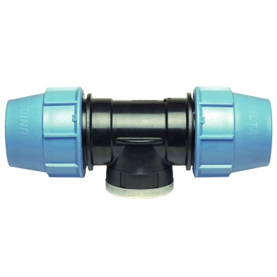 Тройник компрессионный с резьб. отводом (вн. резьба), 40хRp1"x40 UNI 1007040004 (Арт.:UNI 1007040004) Тройник компрессионный с резьб. отводом (вн. резьба), 40хRp1"x40 UNI 1007040004 (Арт.:UNI 1007040004)