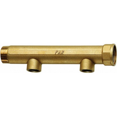 Коллектор 1 1/4"(ВР-НР) с 2 отв. 3/4" ВР(межосев. 100 мм) Коллектор 1 1/4"(ВР-НР) с 2 отв. 3/4" ВР(межосев. 100 мм)