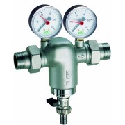 Фильтр 3/4"НР-НР, с манометром, 100мкм, Max: 95 °C, 25 бар