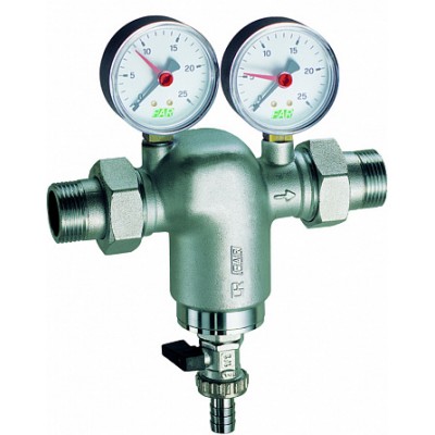 Фильтр 3/4"НР-НР, с манометром, 100мкм, Max: 95 °C, 25 бар Фильтр 3/4"НР-НР, с манометром, 100мкм, Max: 95 °C, 25 бар
