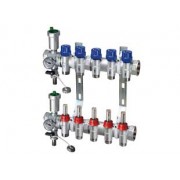 Терморег.и запорн.коллект.1" с расходомер, 7 отв.М24х19, с кроншт.+ код 3438 (2шт.)