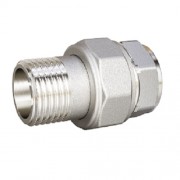 Сгон разъемный (американка) DN25 (1") ВР/НР латунь никель