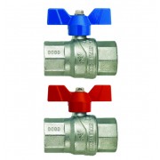 Кран шаров.EVOLUTION, 3/4"ВВ, крас.бабочка