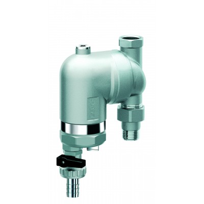 Фильтр 100мкм, с магн.встав., под манометр, Max: 95 °C, 25 бар, поворот.соед. 1/2" ВР-НР Фильтр 100мкм, с магн.встав., под манометр, Max: 95 °C, 25 бар, поворот.соед. 1/2" ВР-НР